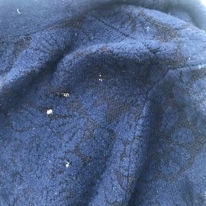 Leifsdottir cardigan navy jacquard size L